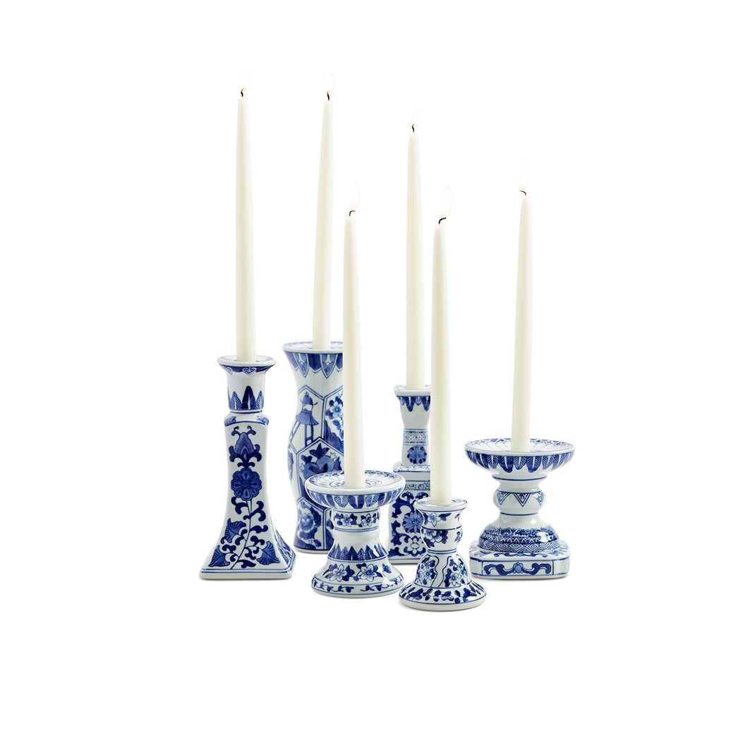 Two's Company Canton Collection Set of 6 Taper/Pillar Candleholders