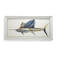 Load image into Gallery viewer, Two&#39;s Company Swordfish Paper Collage Wall Art
