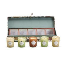Load image into Gallery viewer, Two&#39;s Company Nature Walk Set of 5 Scented Candles in Gift Box
