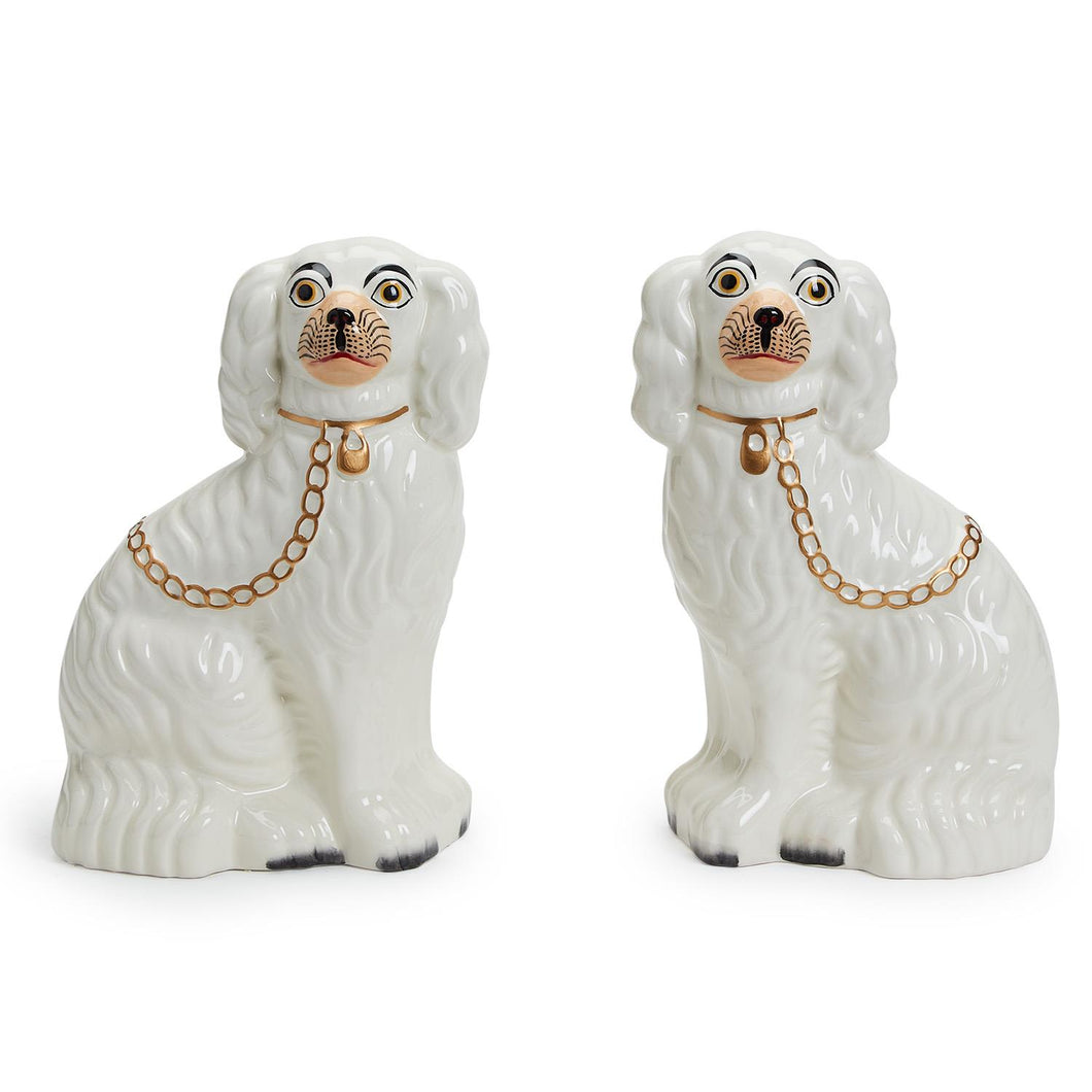 Two's Company Set of 2 Staffordshire Dog Statues