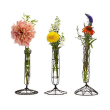 Load image into Gallery viewer, Two&#39;s Company French Wire Stem Vases with Rusted Finish (Set of 3)
