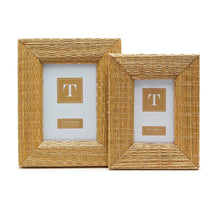 Load image into Gallery viewer, Two&#39;s Company Woven Reeds Set of 2 Cane Photo Frames (4x6 and 5x7)
