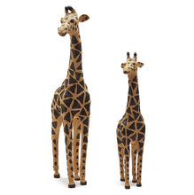 Load image into Gallery viewer, Two&#39;s Company Set of 2 Standing Giraffe Figurines
