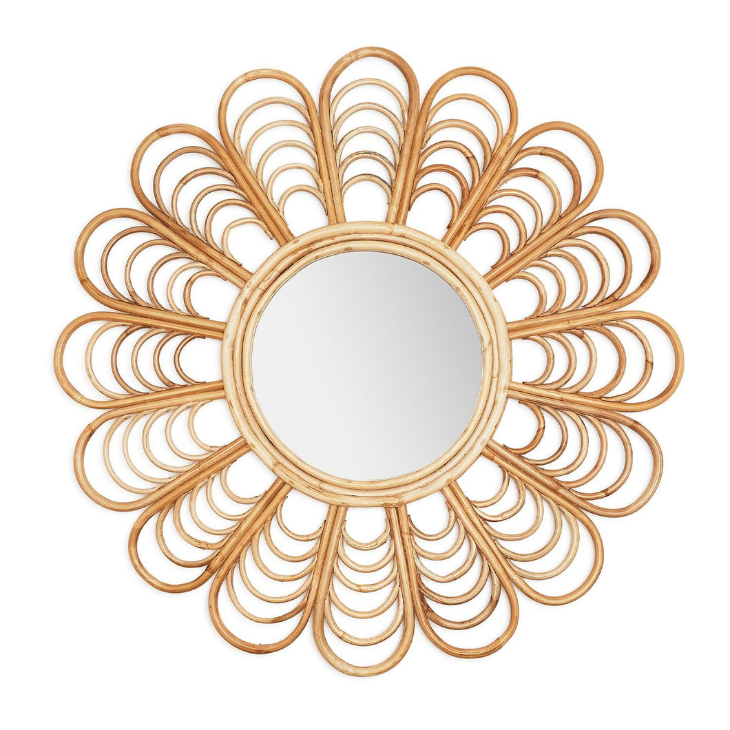 Two's Company Flower Shaped Wall Mirror