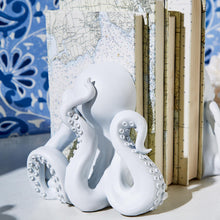 Load image into Gallery viewer, Two&#39;s Company White Octopus 2 Piece Bookend Set
