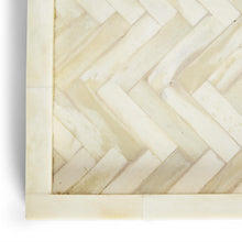 Load image into Gallery viewer, Two&#39;s Company Beaumont Rectangular Herringbone Tray
