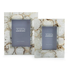 Load image into Gallery viewer, Two&#39;s Company Natural Agate Set of 2 Photo Frames (4x6&quot; &amp; 5x7&quot;)

