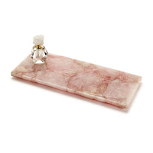 Load image into Gallery viewer, Tozai Home Rose Quartz Decorative Footed Tray
